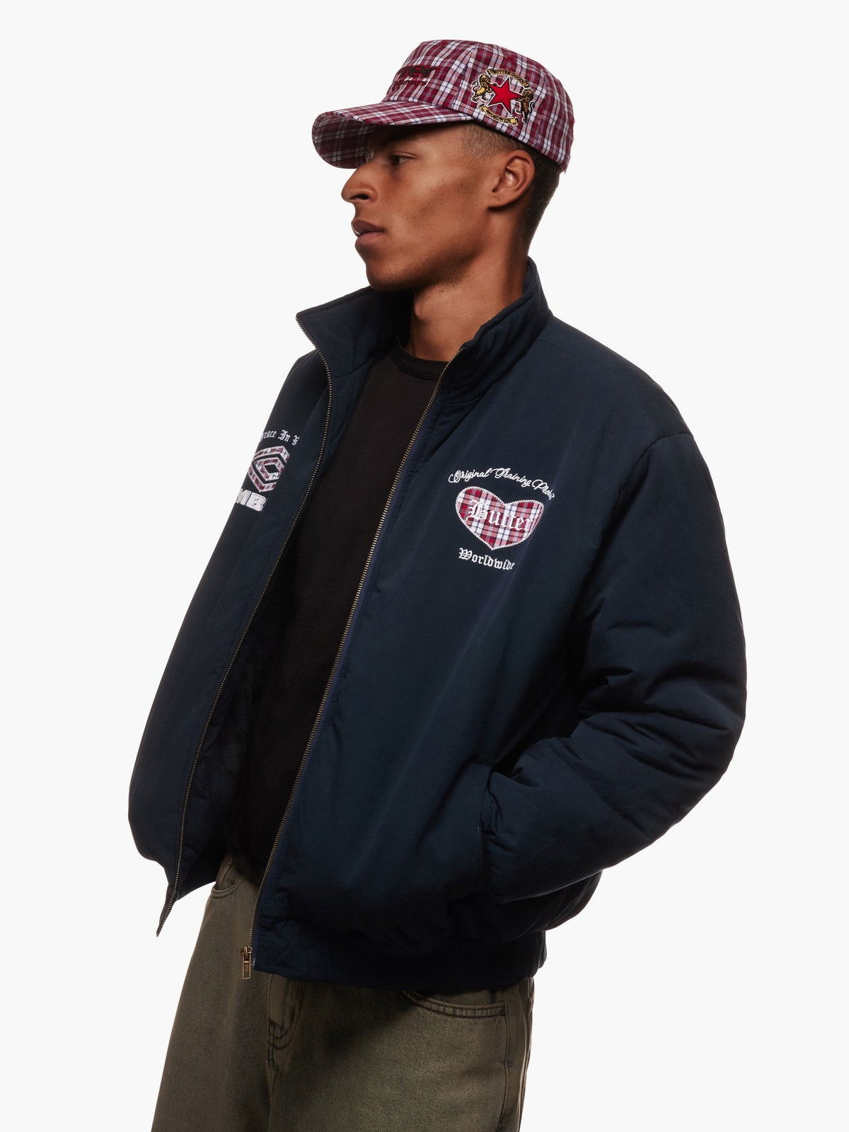 BUTTER GOODS x UMBRO Victory 5 Panel Cap Plaid