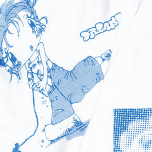 Lade das Bild in den Galerie-Viewer, CHILDHOOD INTELLIGENCE x Han Teng &quot;Born On The Wrong Planet&quot; Tee White
