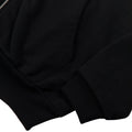 GRAND COLLECTION Zip Up Script Sweatshirt Black