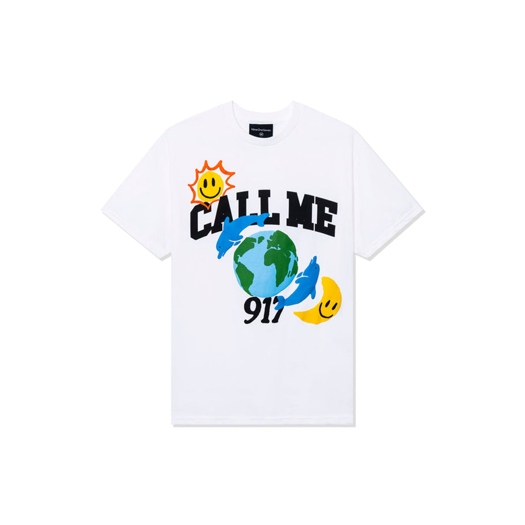 CALL ME 917 Call Me World Tee White