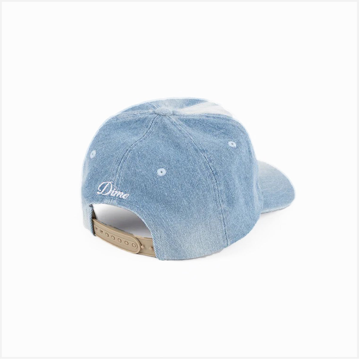 DIME Cursive Denim Worker Cap Blue Washed