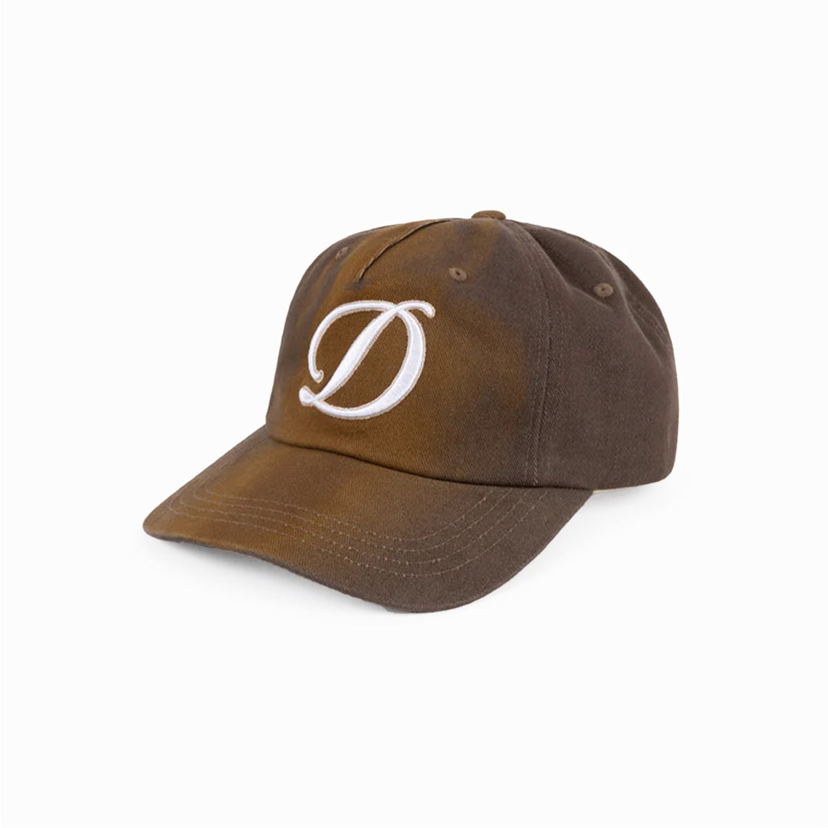 DIME Cursive Denim Worker Cap Brown Washed
