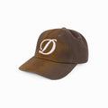 DIME Cursive Denim Worker Cap Brown Washed