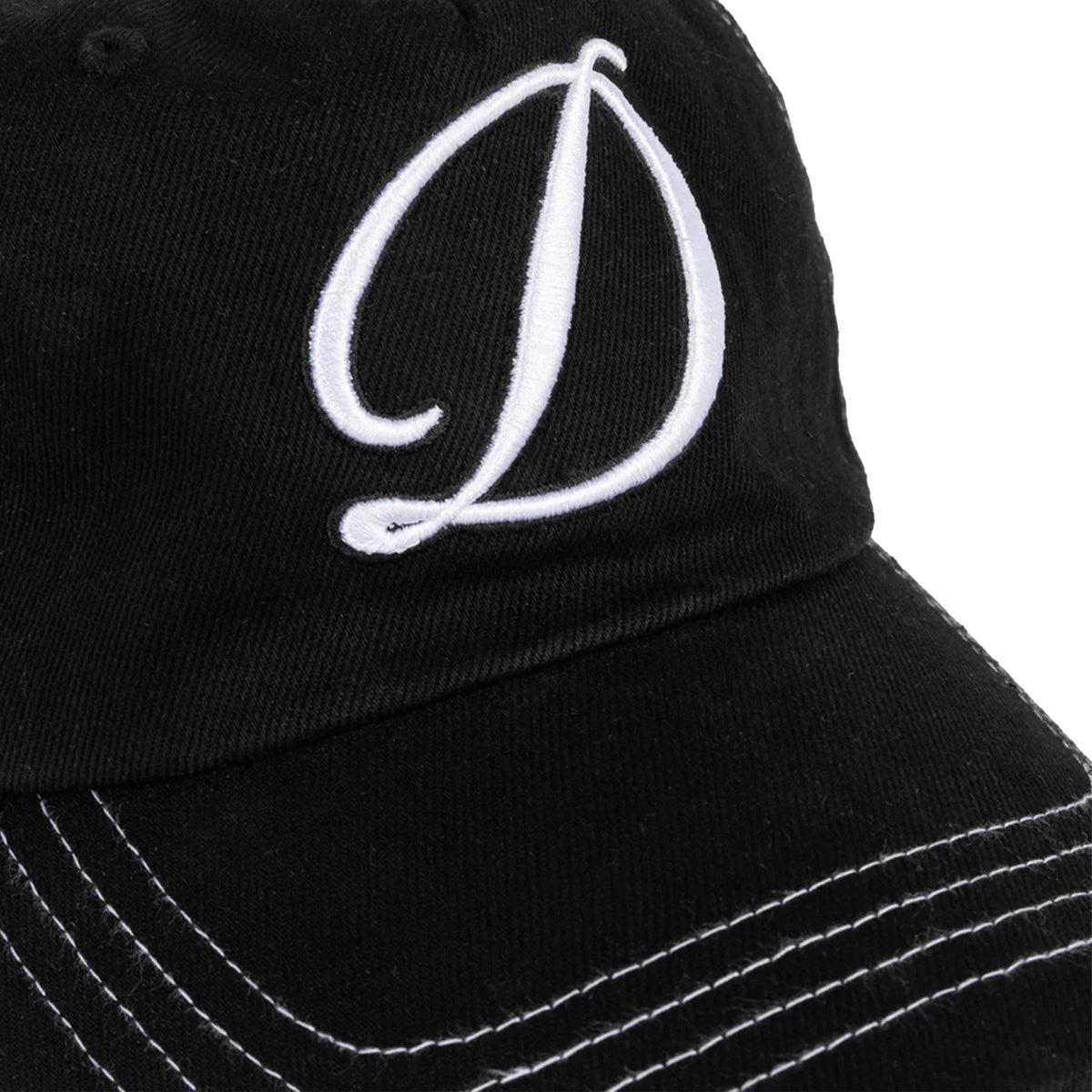 DIME Cursive Denim Worker Cap Black Washed