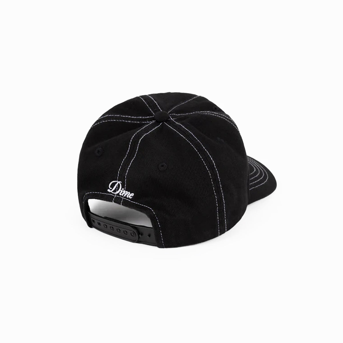 DIME Cursive Denim Worker Cap Black Washed
