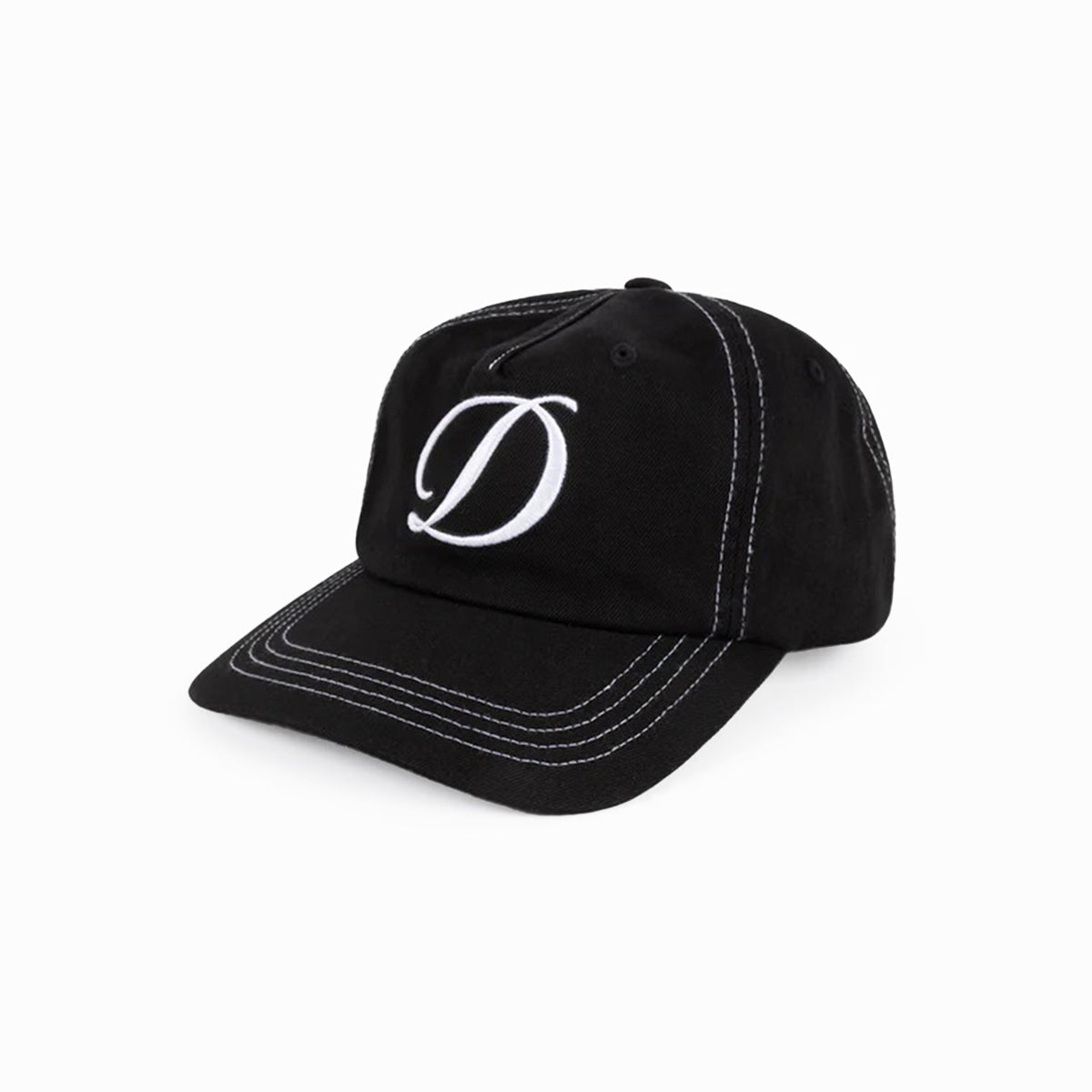 DIME Cursive Denim Worker Cap Black Washed