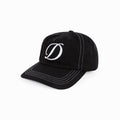 DIME Cursive Denim Worker Cap Black Washed