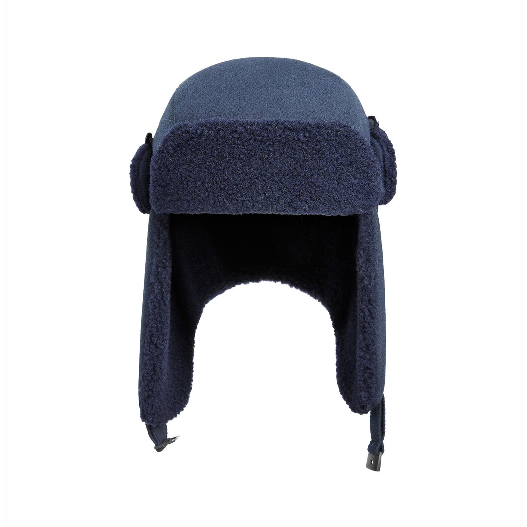 RASSVET Waxed Trapper Hat Navy