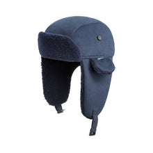 Load image into Gallery viewer, RASSVET Waxed Trapper Hat Navy
