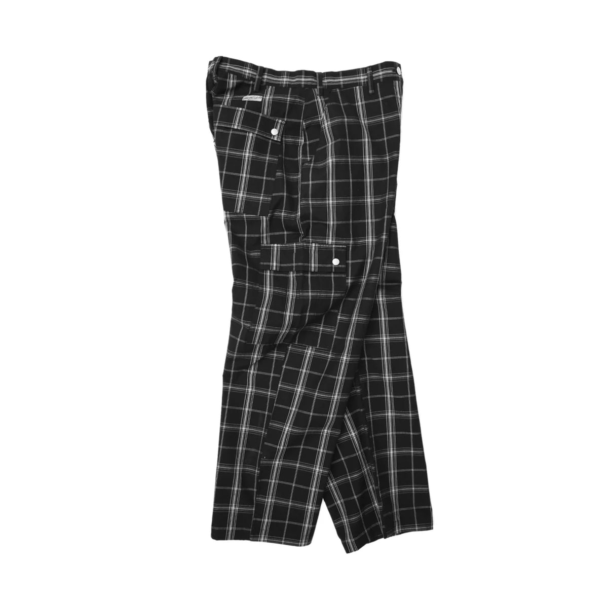 YARDSALE YS Plaid Cargos Black