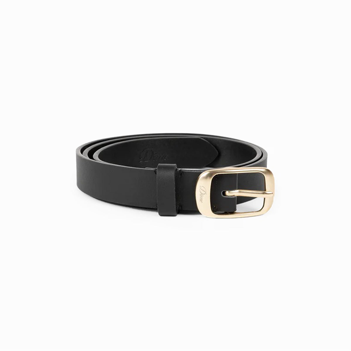 DIME Dress Leather Belt Black