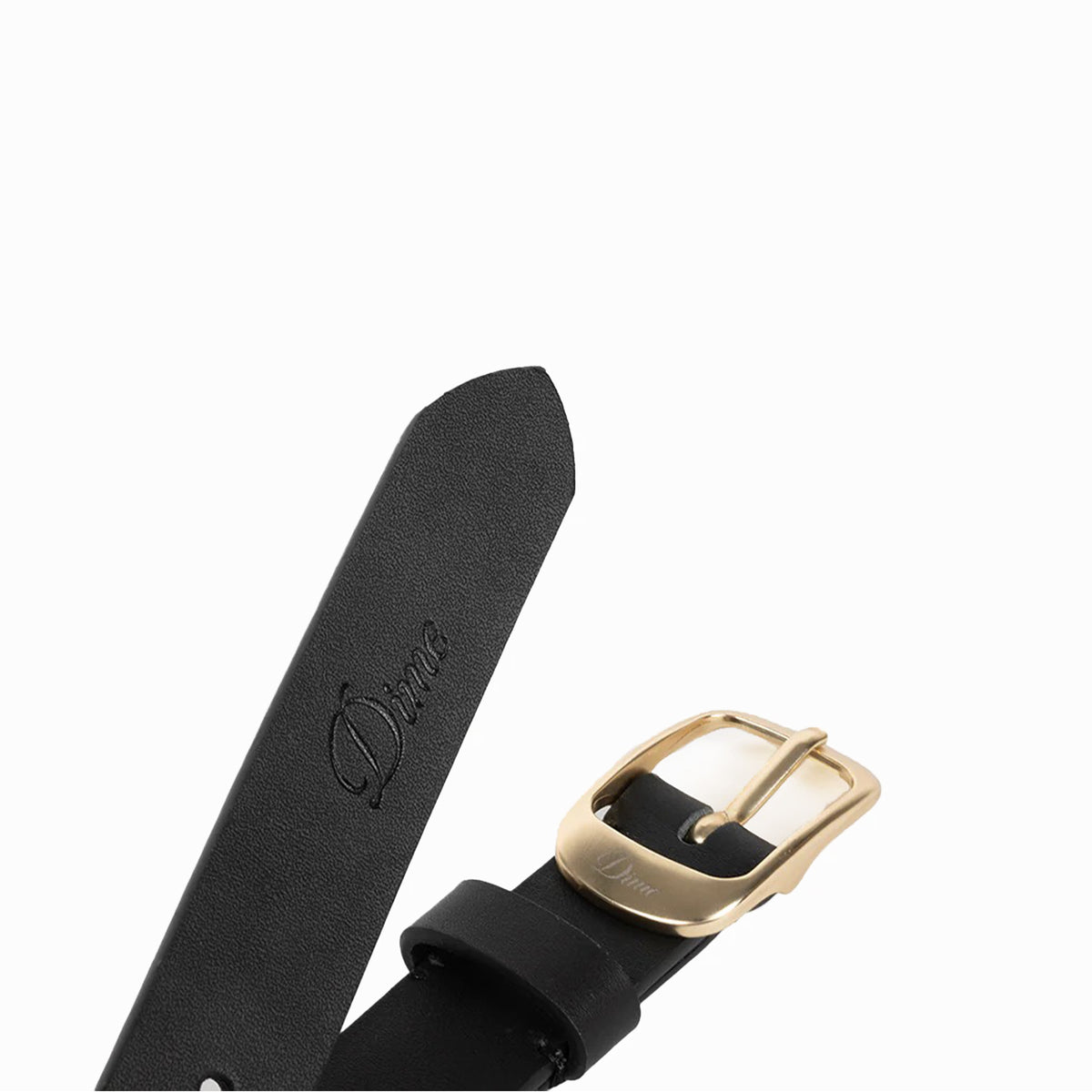 DIME Dress Leather Belt Black