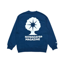 Load image into Gallery viewer, NOWADAYS MAGAZINE Tree Of Life Crewneck Navy
