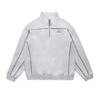 將圖片載入圖庫檢視器 GRAND COLLECTION Quarter Zip Sweatshirt Ash Grey
