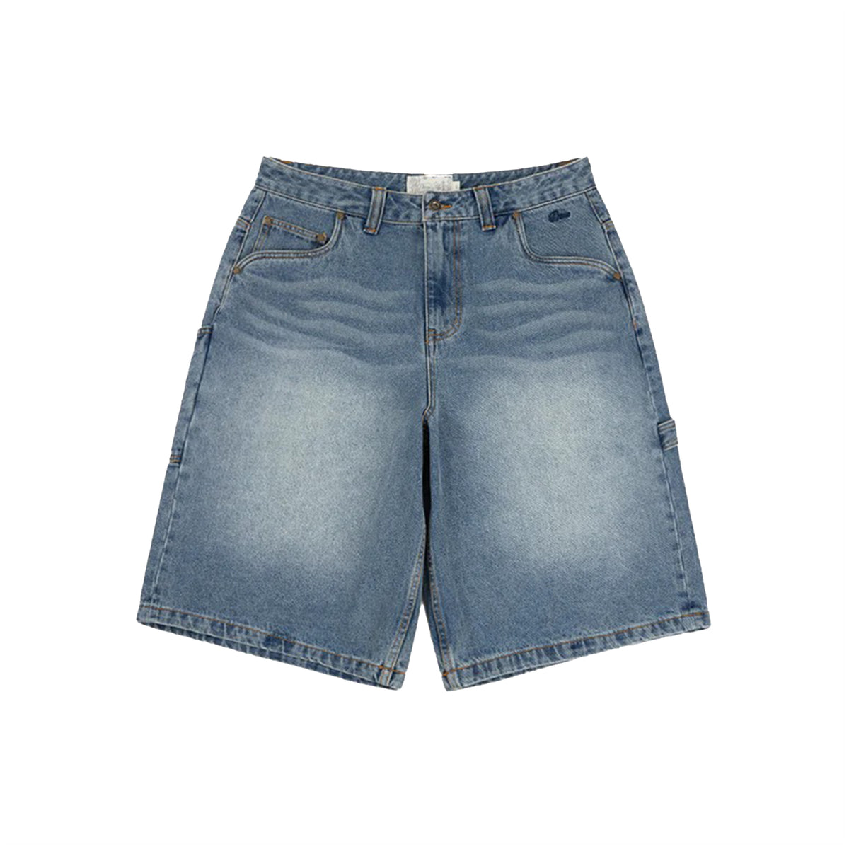 DIME Classic Denim Shorts Sandblasted Indigo
