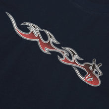 Load image into Gallery viewer, YARDSALE Phantasy Flame Tee Navy

