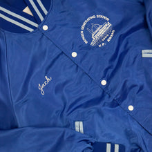 Cargar imagen en el visor de la galería, VINTAGE &#39;90s WORKWEAR VARSITY JACKET USA BLUE
