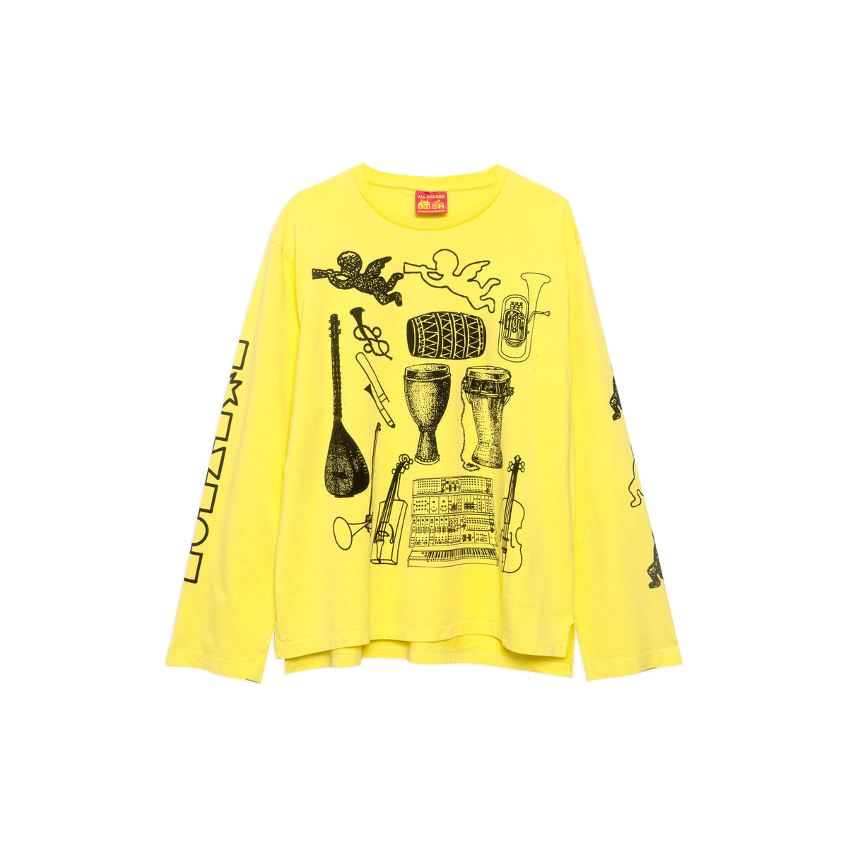 PUBLIC POSSESSION Musikinstrumente Long Sleeve Bright Yellow