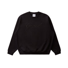 Load image into Gallery viewer, GRAND COLLECTION Embroidered Crewneck Black
