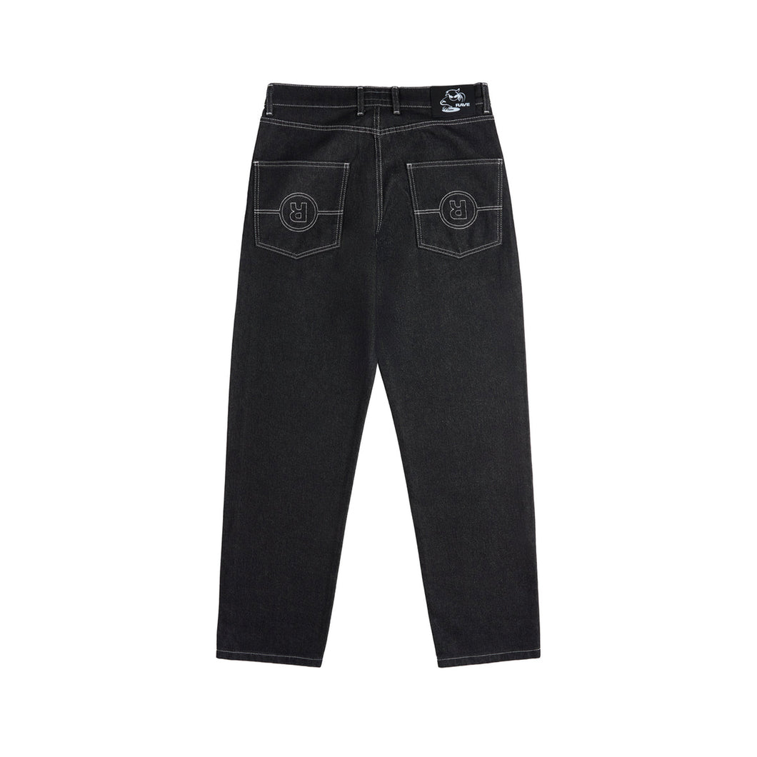RAVE Gros Denim Black Raw