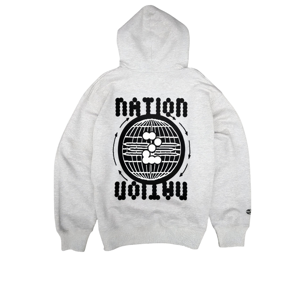 NOWADAYS MAGAZINE Nation II Nation Hoodie Grey Melange