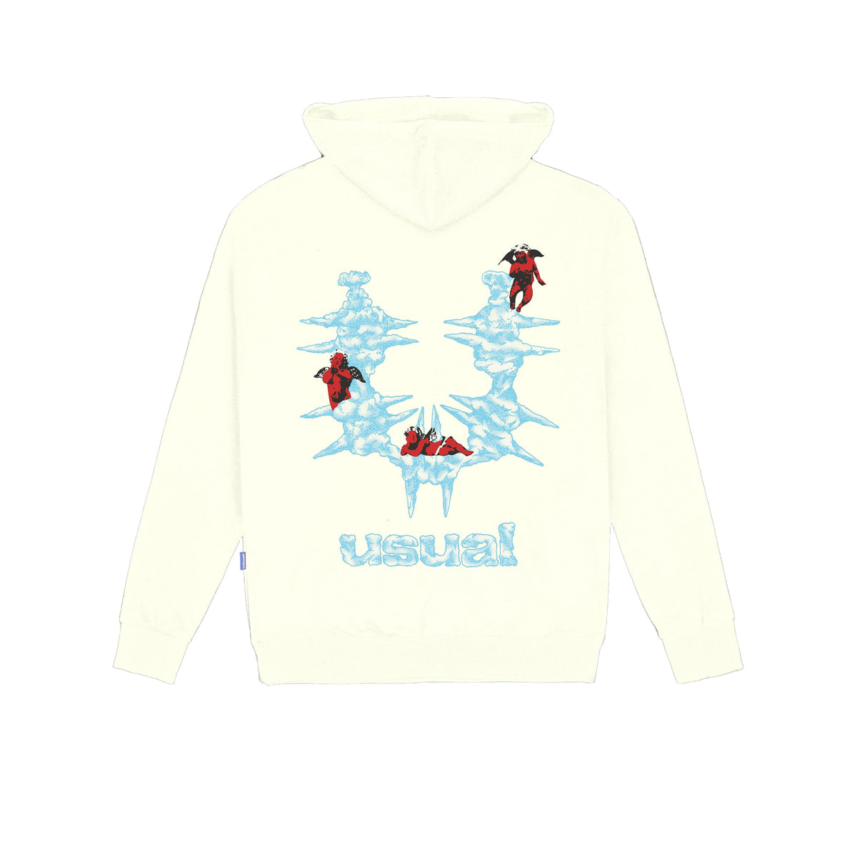 USUAL Clouds フーディー バター