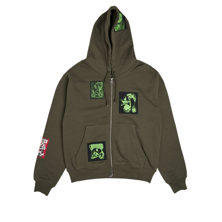 TOKEN 4U Carly 2-Way Zip Hoodie Trench