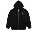 GRAND COLLECTION Zip Up Script Sweatshirt Black