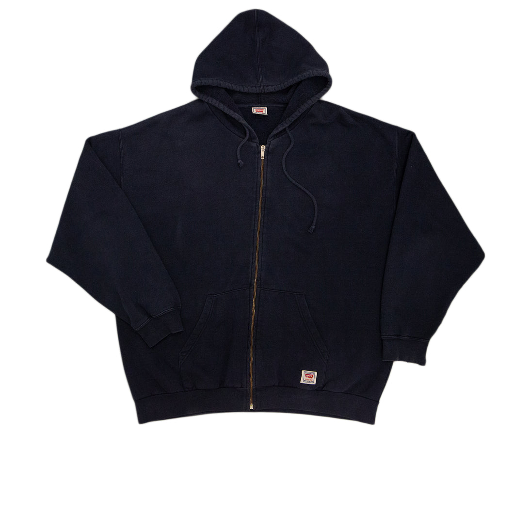 VINTAGE '90s LEVI'S ZIP HOODIE NAVY