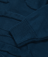 將圖片載入圖庫檢視器 DANCER Triple Logo Knit Navy
