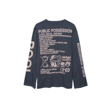 Load image into Gallery viewer, PUBLIC POSSESSION Planet PP Long Sleeve India Ink
