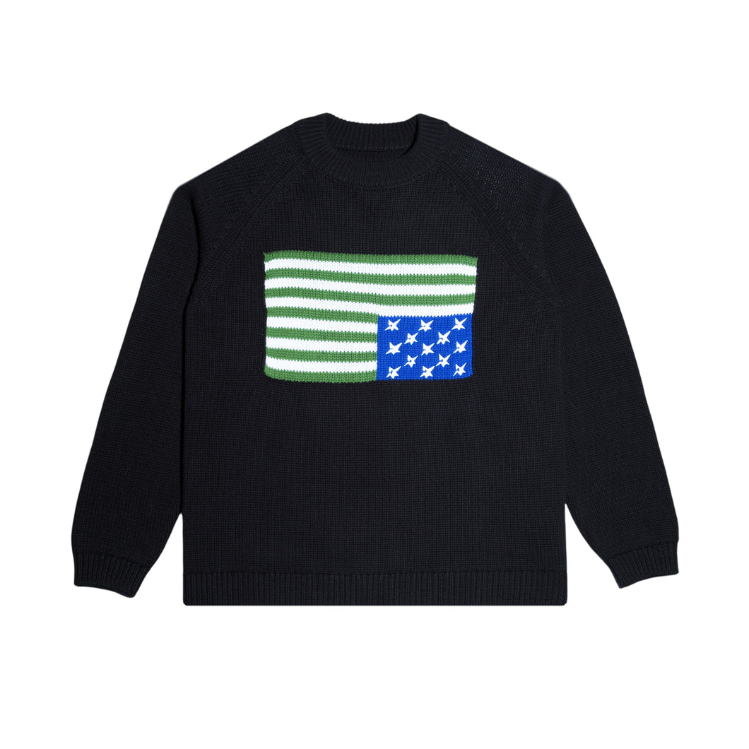 CARPET COMPANY Flag Woven Sweater Black