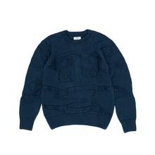 將圖片載入圖庫檢視器 DANCER Triple Logo Knit Navy
