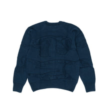 將圖片載入圖庫檢視器 DANCER Triple Logo Knit Navy
