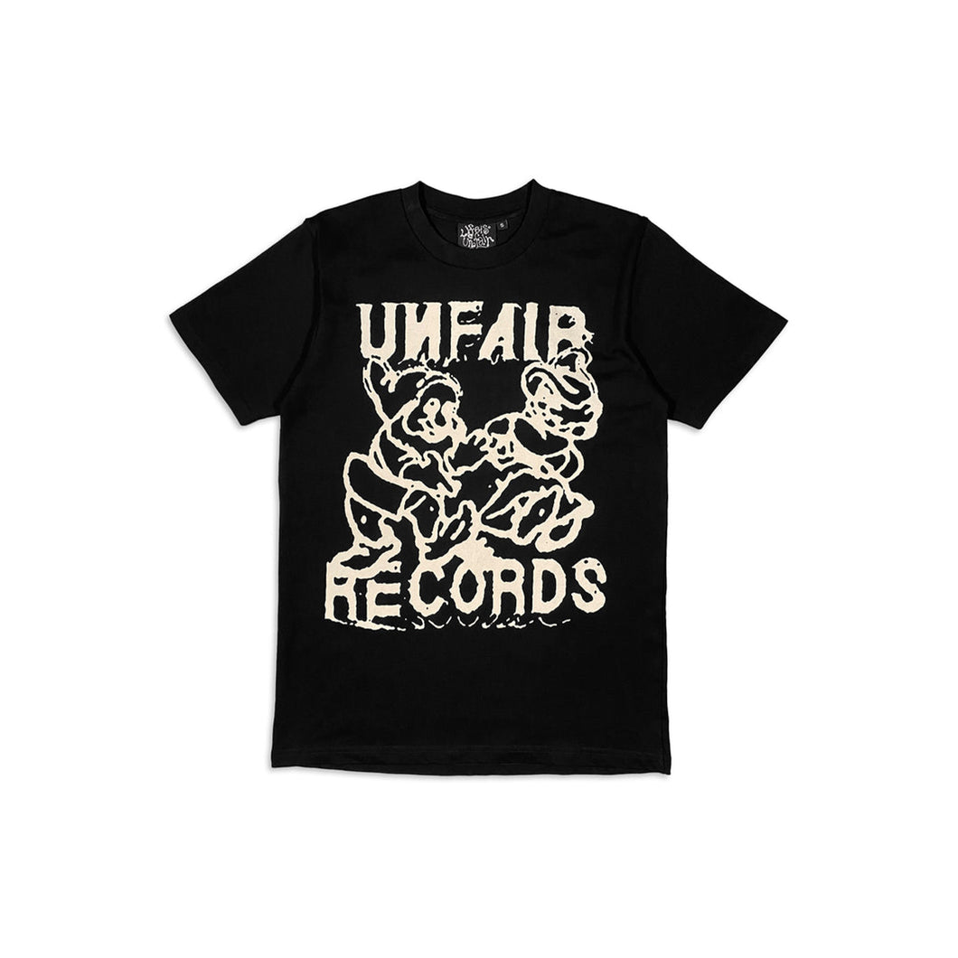 LIFE IS UNFAIR Unfair Records Tee Black