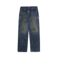 DEVA STATES Grit Dirty Wash Denim Pants Washed Blue