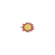 Load image into Gallery viewer, RASSVET Sun Smiley Pin Red
