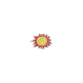 RASSVET Sun Smiley Pin Red