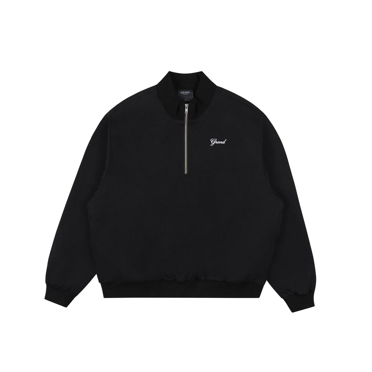 GRAND COLLECTION Quarter Zip Jacket Black