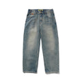 BUTTER GOODS Relaxed Denim Jeans Distressed Mid Blue