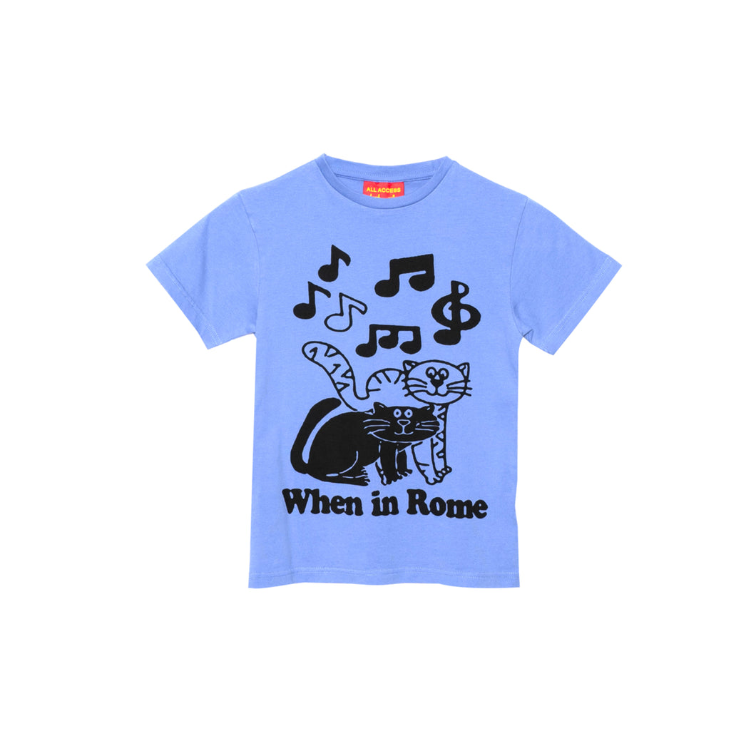 PUBLIC POSSESSION Katzenmusik Kids Tee Violet