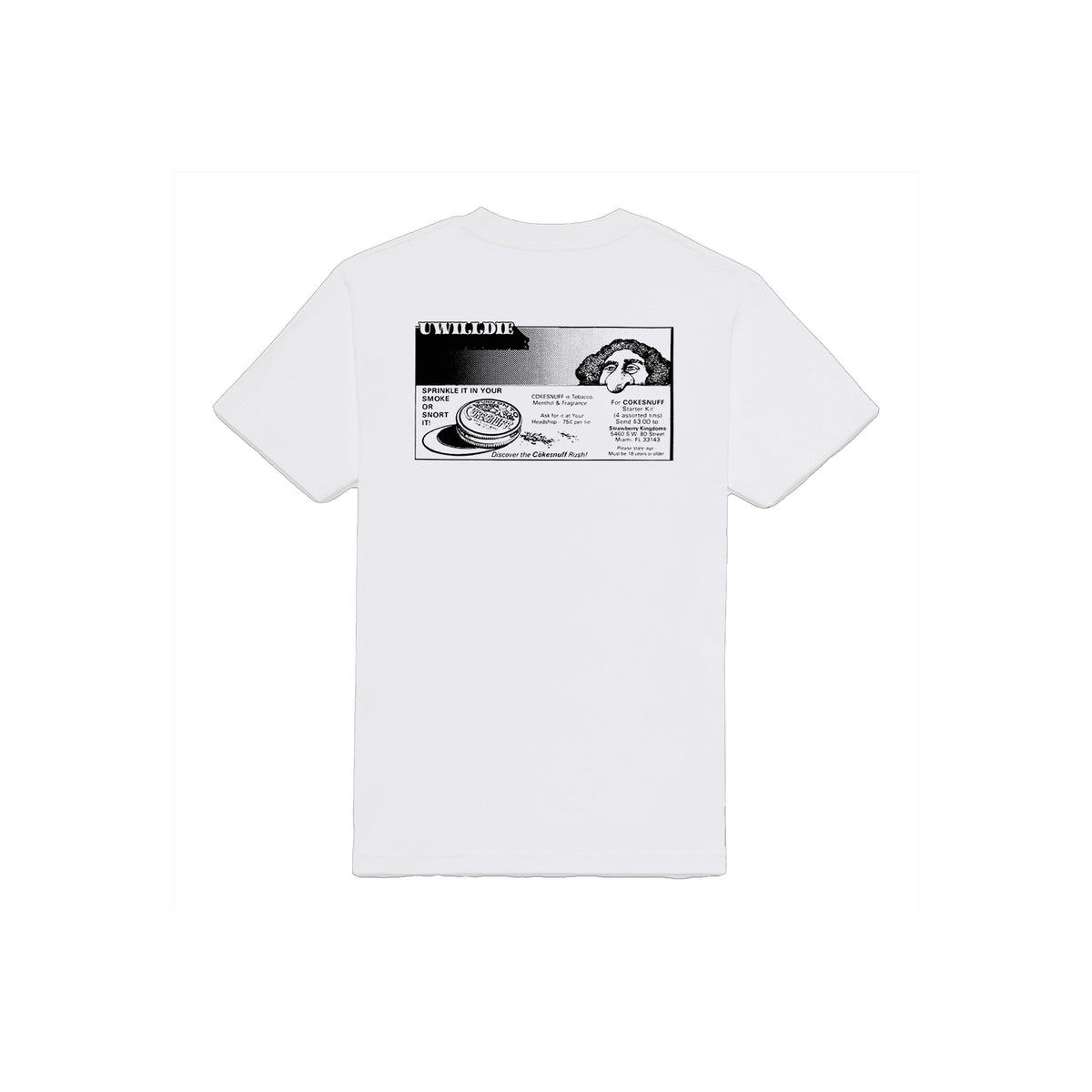 UWILLDIE Nose Tee White