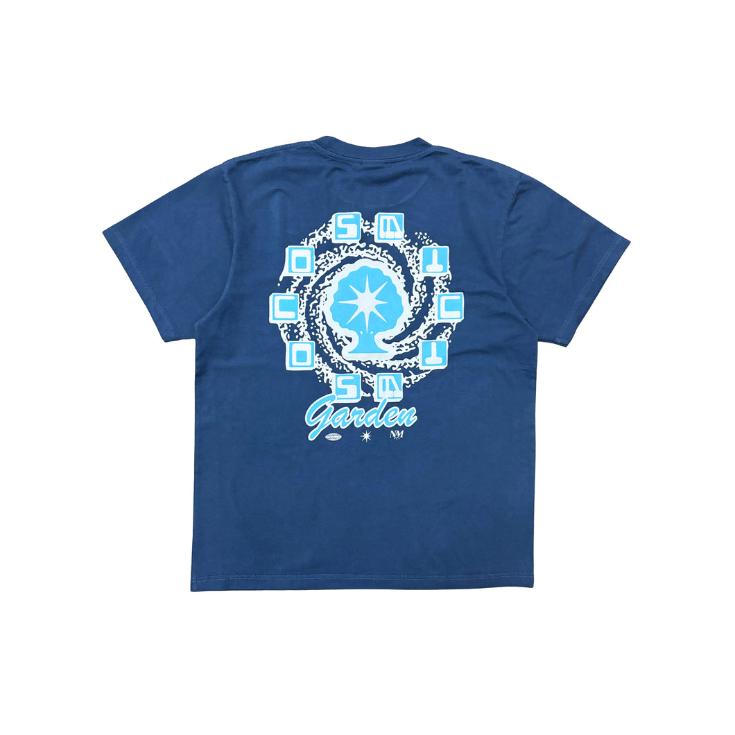 NOWADAYS MAGAZINE Swirl Tee Vintage Blue