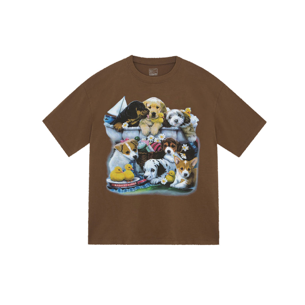 RASSVET Puppies Tee Brown