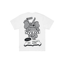 Lade das Bild in den Galerie-Viewer, CIVILIST Elephant Tee White
