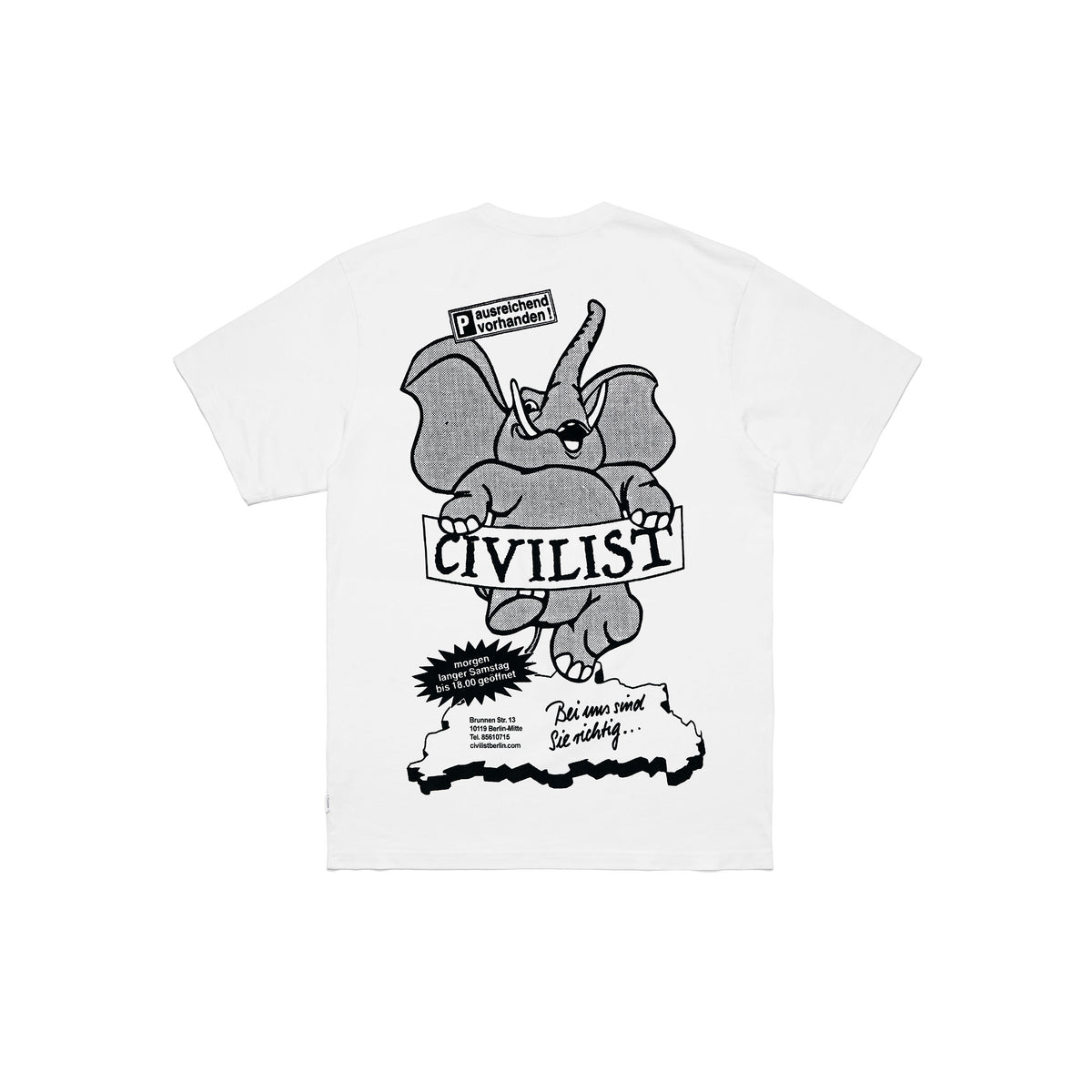 CIVILIST Elephant Tee White