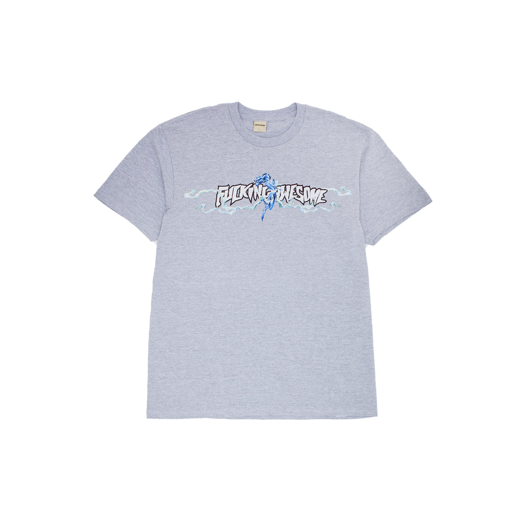 FUCKING AWESOME Baskin Ribbons Short Sleeve Tee Heather Grey