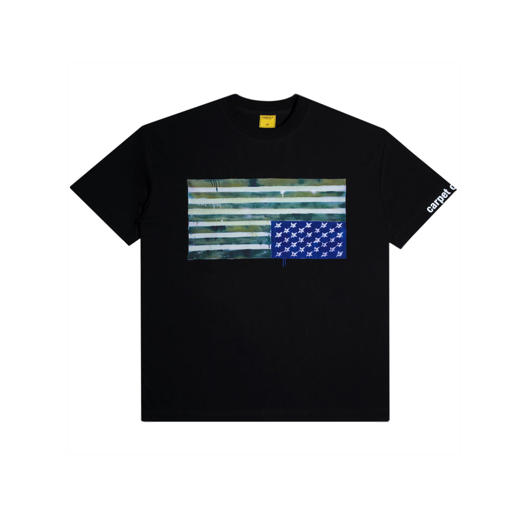 CARPET COMPANY Flag Tee Black