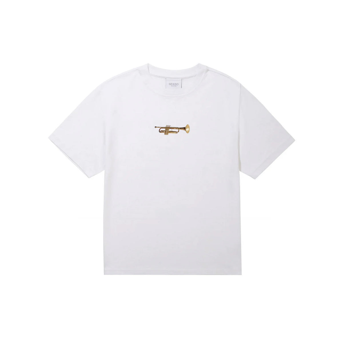 GRAND COLLECTION Trumpet Tee White