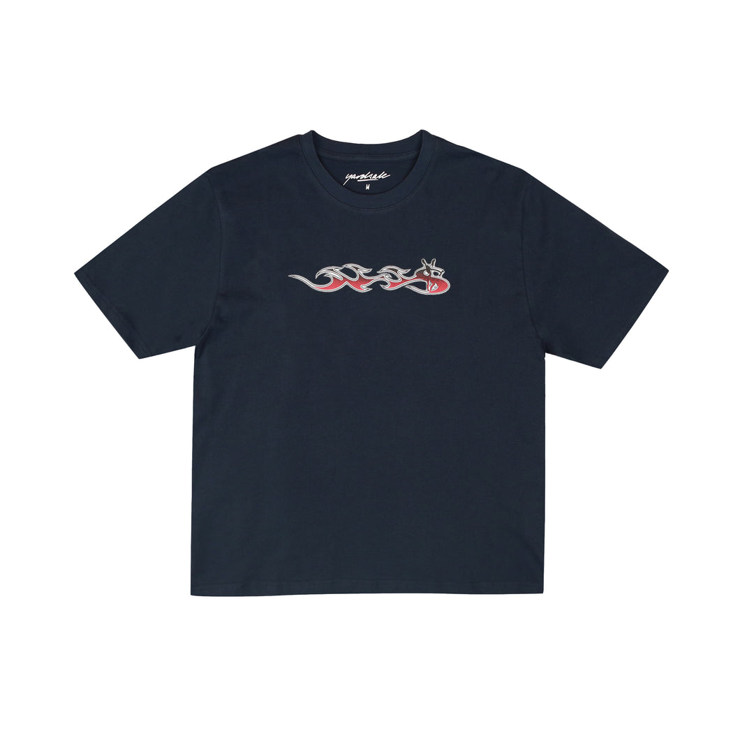 YARDSALE Phantasy Flame Tee Navy